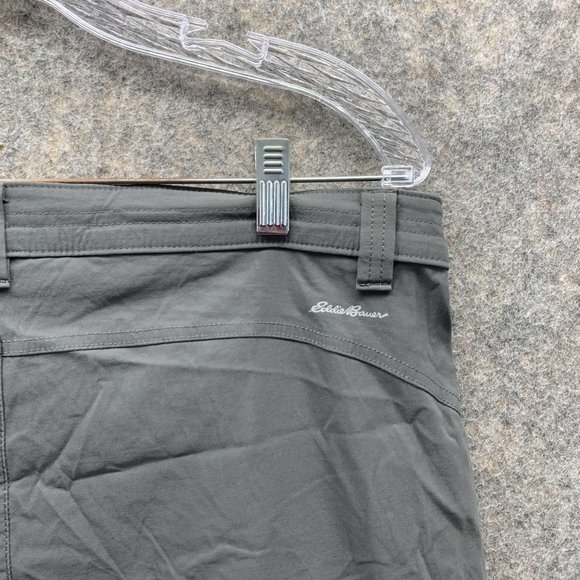 Eddie Bauer Pants Women 16 Ladies Casual Gray Outdoors Pockets Soft Golf Hiking - Picture 10 of 11